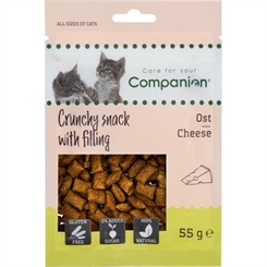 Companion Cat Crunchy med fyld - ost - 50g - godbid til katte